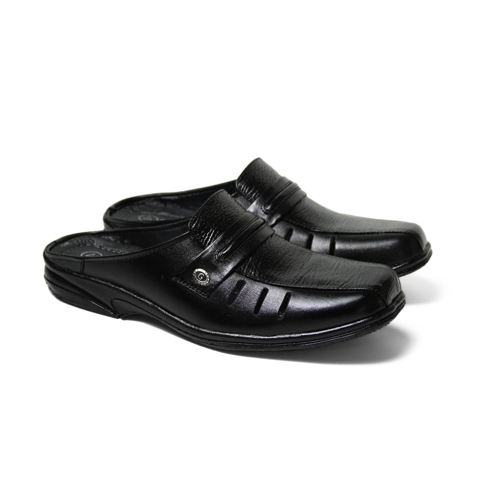 Sepatu Bustong Pria Kulit Asli SK-01 Hitam