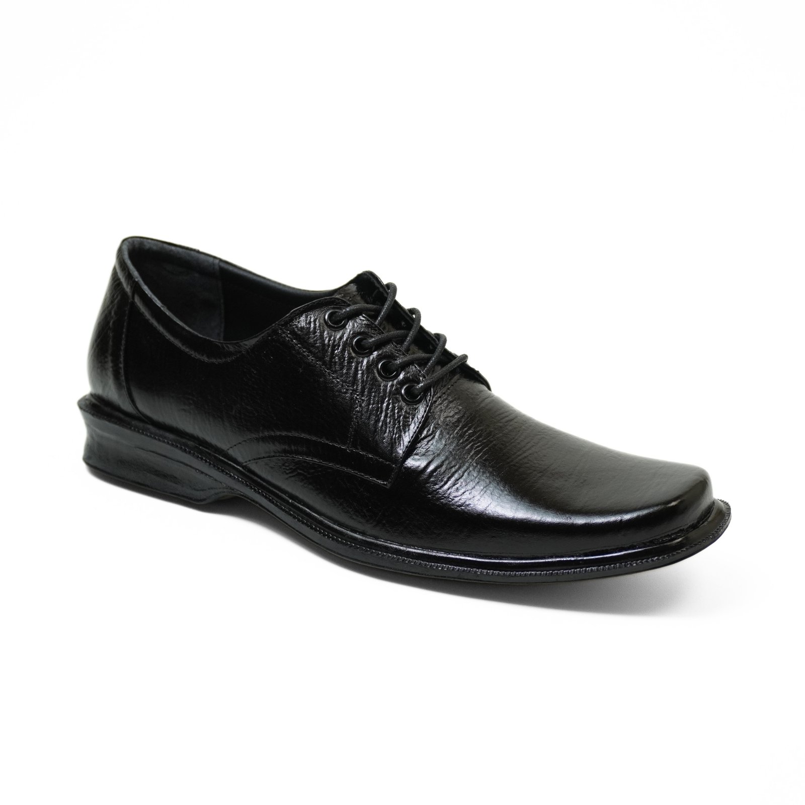 Sepatu Oxford Pria Formal Kulit Asli TL-01 Tali - Hitam