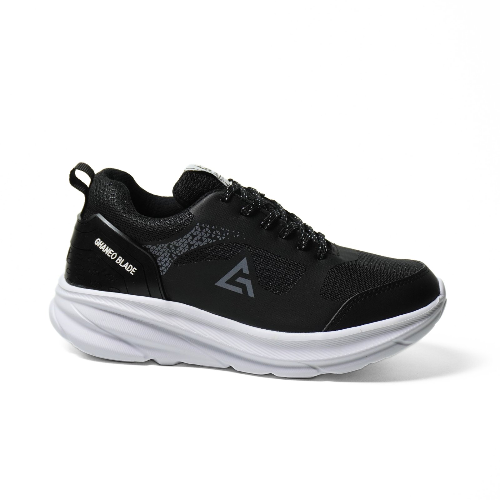 Sepatu Running Ghaneo Blade Hitam Abu - Hitam Abu