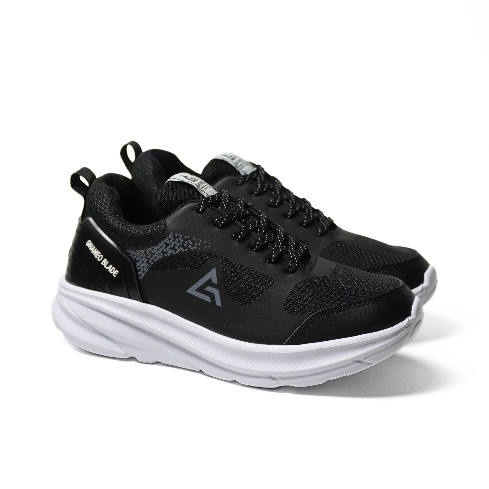 Sepatu Running Ghaneo Blade Hitam Abu