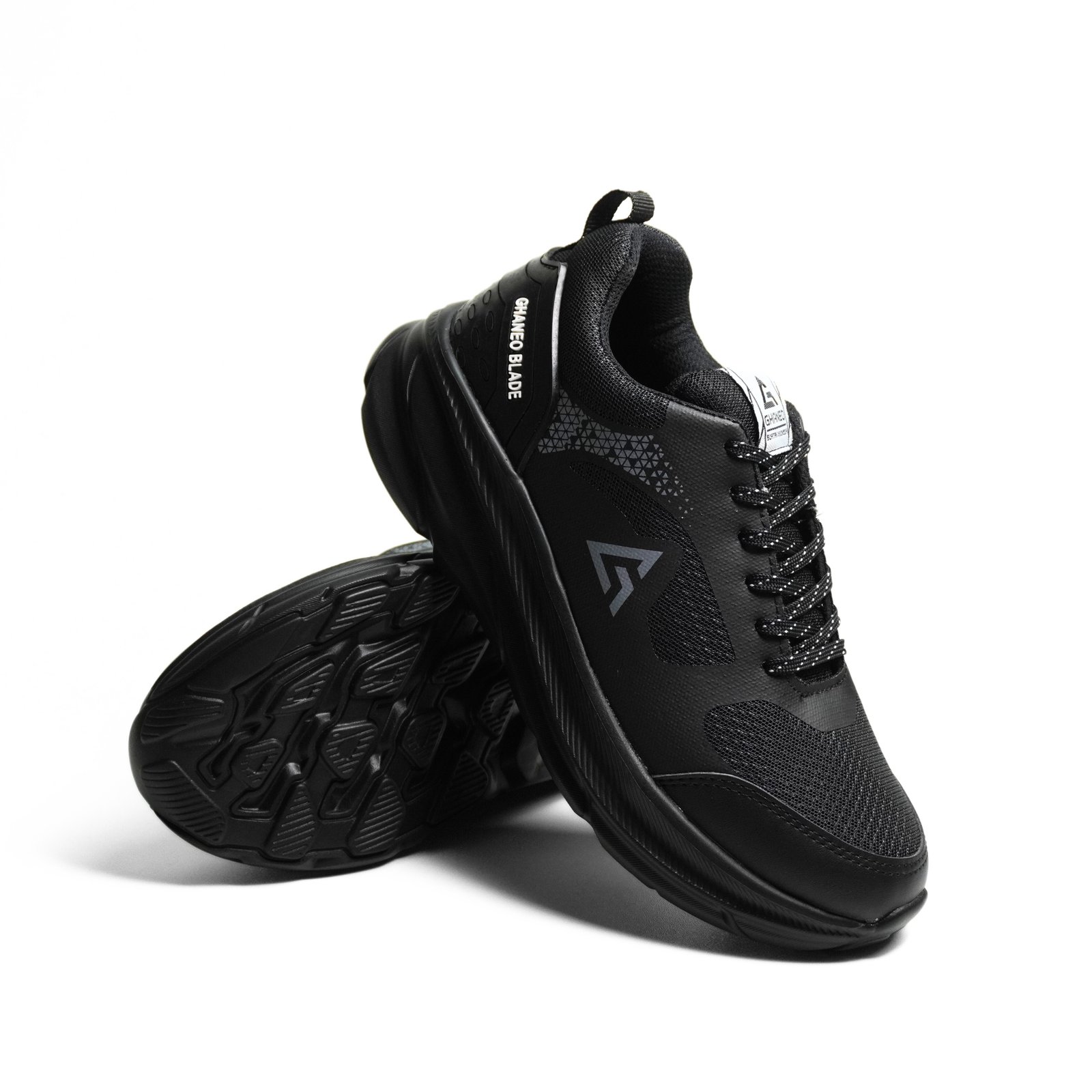 Sepatu Running Ghaneo Blade Hitam Abu