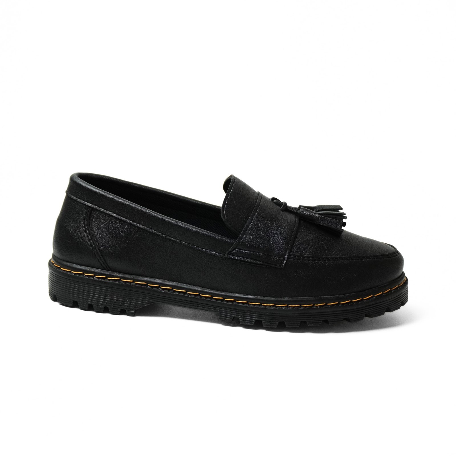 Sepatu Loafers Pria Formal Hitam LM-01 Pita