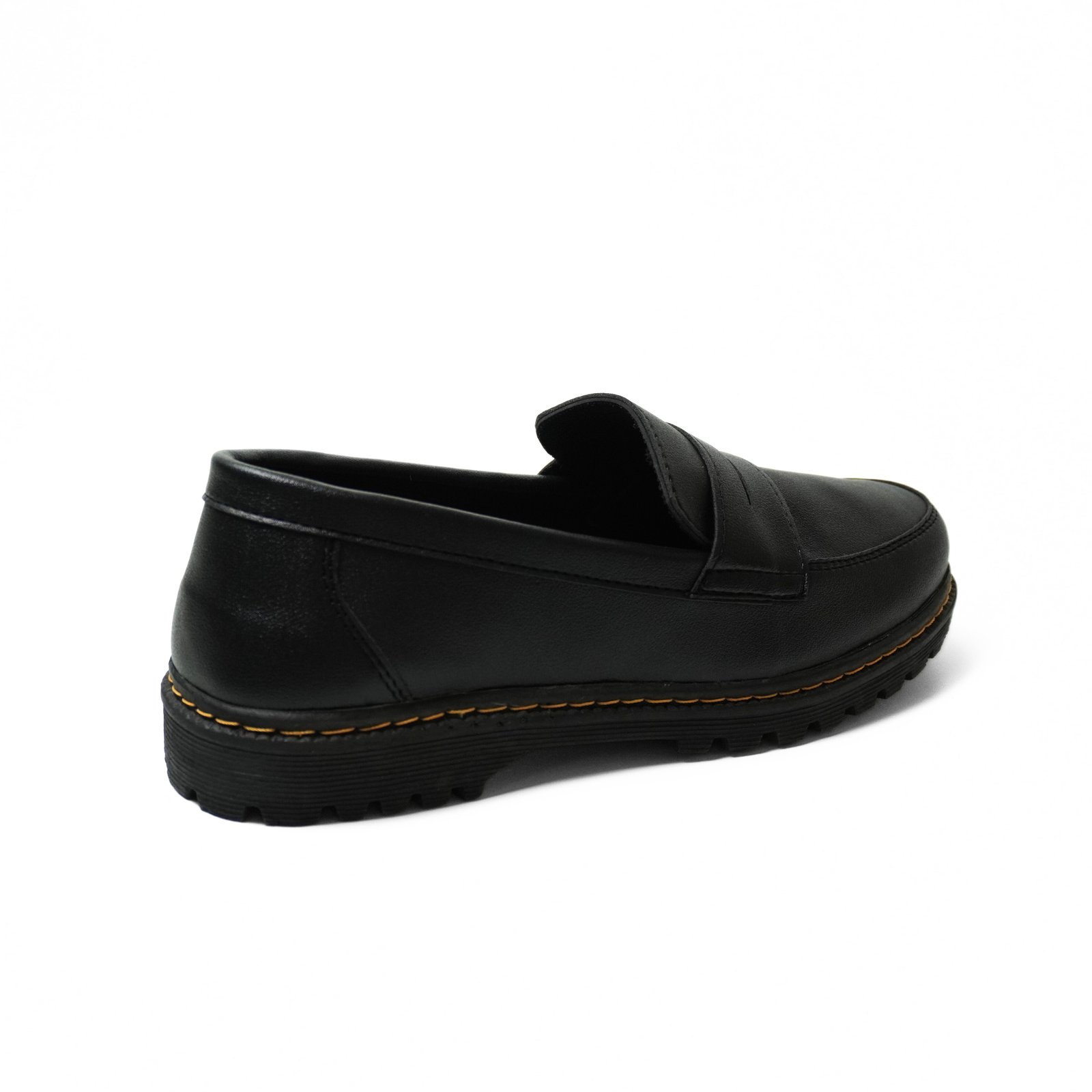 Sepatu Loafers Pria Formal Hitam LM-02 Polos