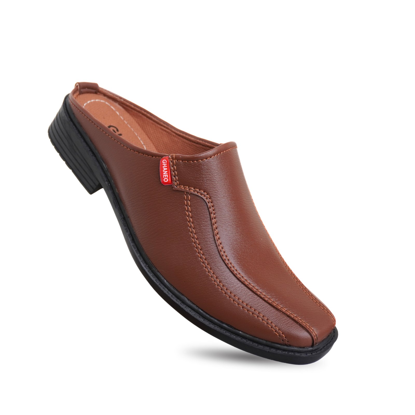 Sepatu Pantofel Pria Formal Bustong BP-3 Slop - Coklat