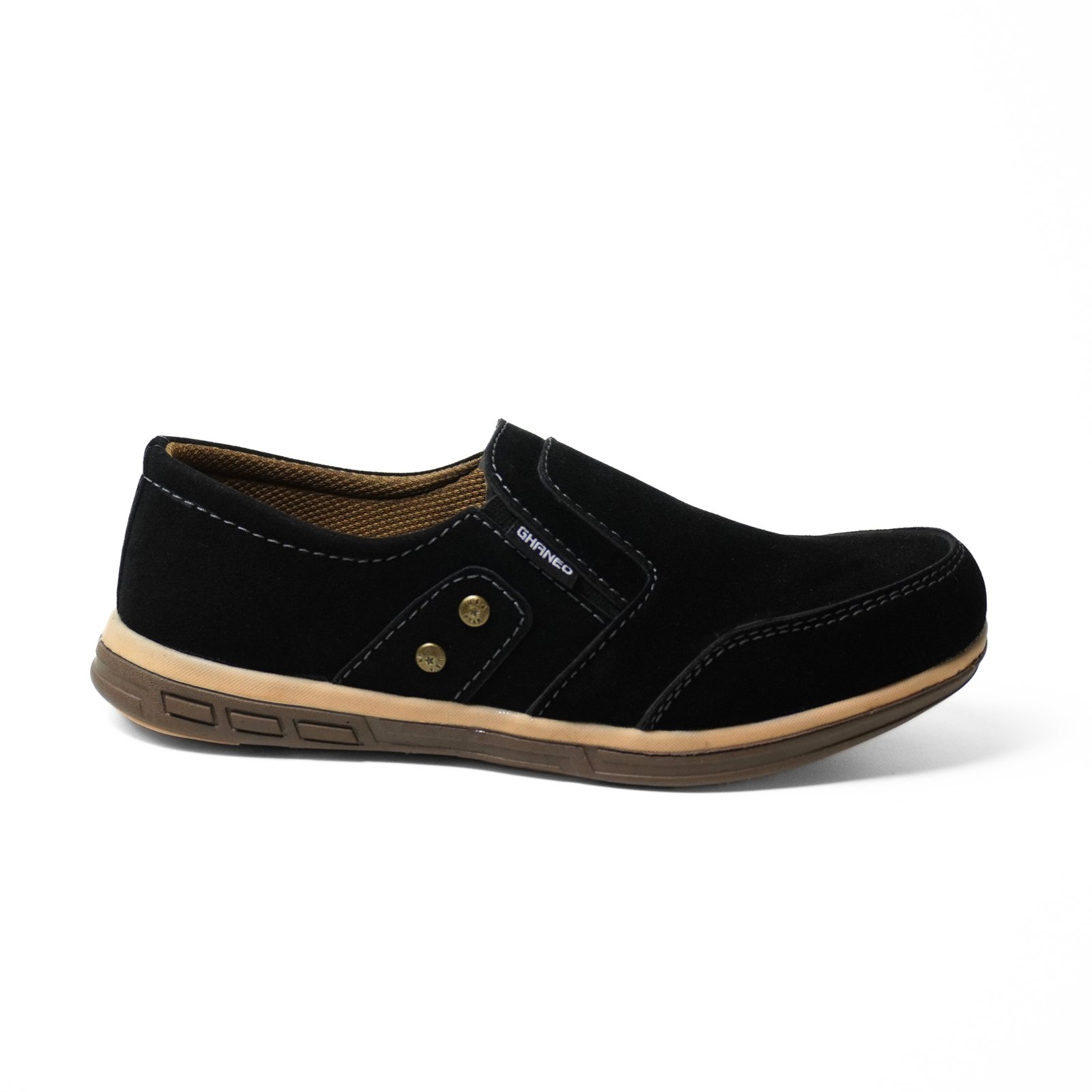 Sepatu Slip On Kulit Suede G-01 Casual