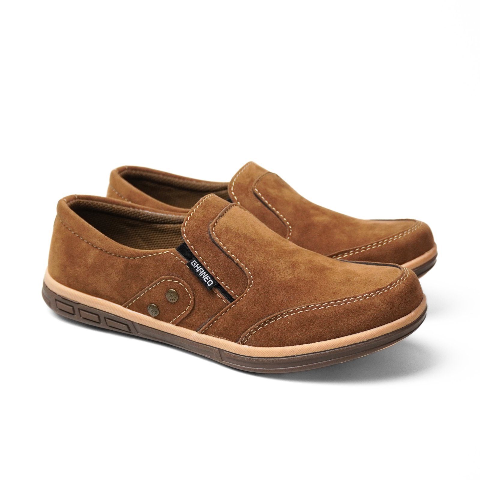 Sepatu Slip On Kulit Suede G-01 Casual
